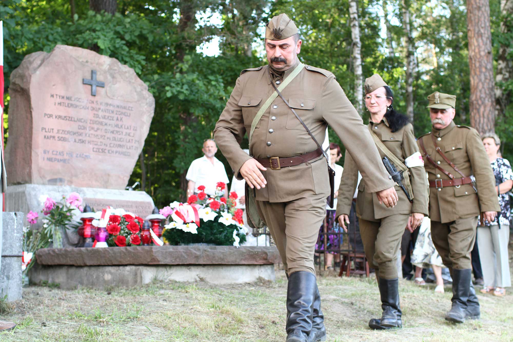 Pomnik partyzantów AK Góra Wykieńska